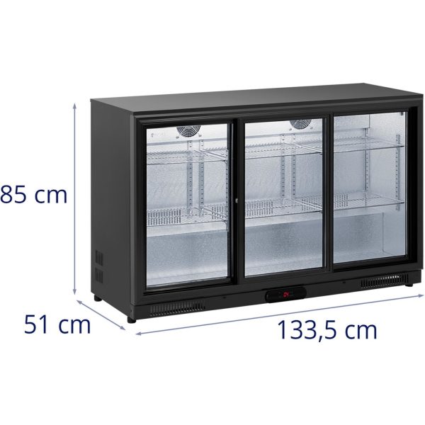 Bāra ledusskapja ledusskapis glazētiem dzērieniem 318 L 220 W