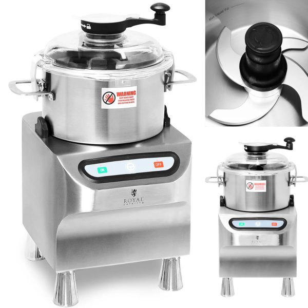 Gastronomijas vilku griezējs gaļas griešanas dārzeņu gaļas sagriešanai 5 L 1500 RPM 800 W