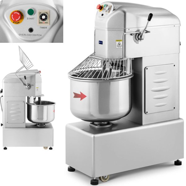Spirāles maisītāja mīklai ar pastāvīgu 45 l 2100 W pastāvīgu