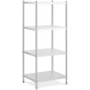 Nerūsējošā tērauda plaukts 4 plaukti 80x60cm augstums 180cm
