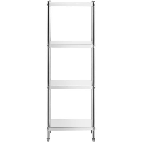 Gastronomijas metāla plaukts līdz 200 kg 60 x 40 x 180 cm