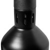 Sildīšanas lampa infrasarkaniem traukiem, un karājas melns diametrs 17 cm 250 W