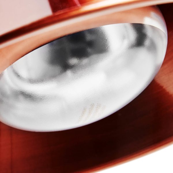 Sildīšanas lampa infrasarkanajiem traukiem, un karājas vara diametrs 27 cm 250 W