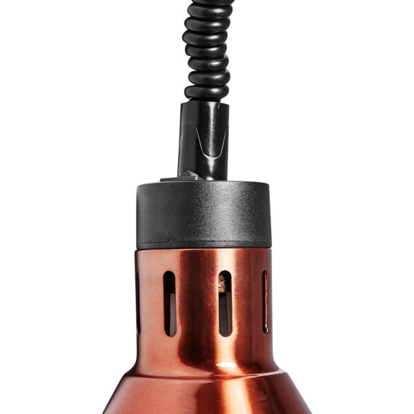 Sildīšanas lampa infrasarkanajiem traukiem, un karājas vara diametrs 27 cm 250 W