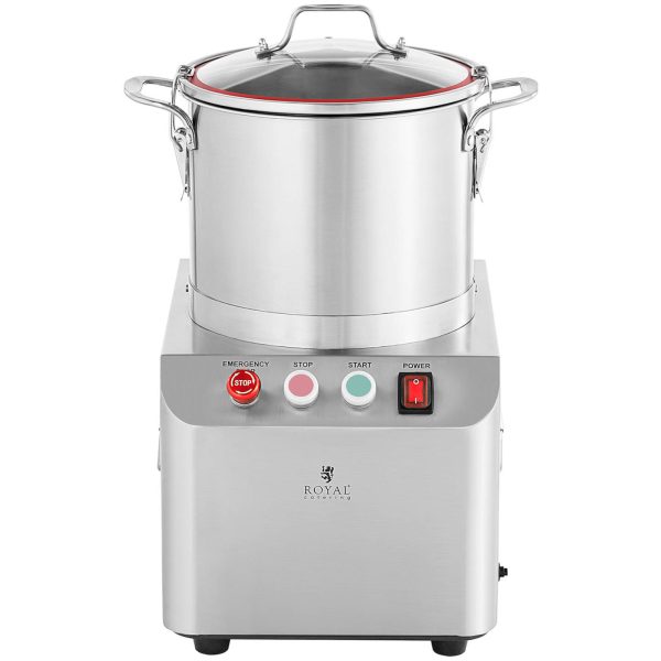 Gastronomijas vilku griezējs, lai sasmalcinātu dārzeņu gaļu 1400 apgr./min 10 L 750 W
