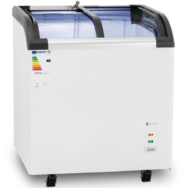 Saldētas -glazētas kastes saldētava 180 l 180 W