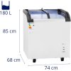 Saldētas -glazētas kastes saldētava 180 l 180 W