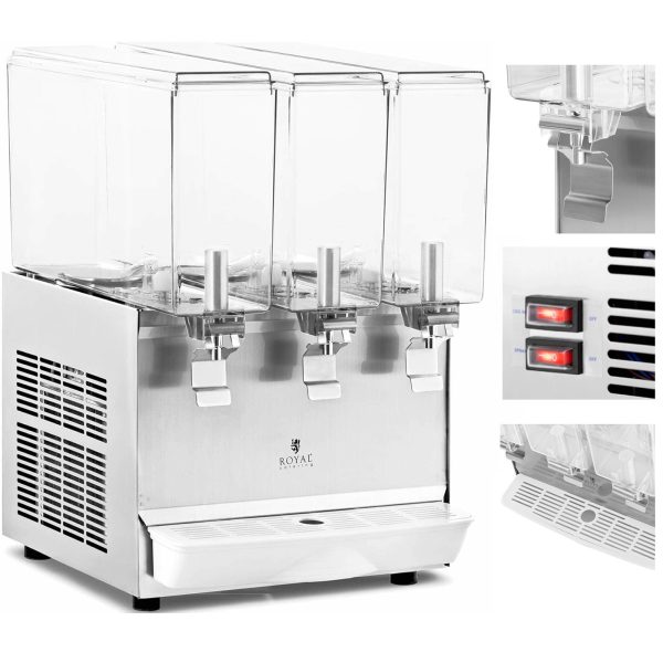 Dozatora dozators dzērienu sulai Triple 3 x 10 L 320 W