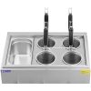 Makaroni mašīna makaronu vārīšanai ar 4 groziem + Gn 1/3 3 x 6,5 l 3000 W