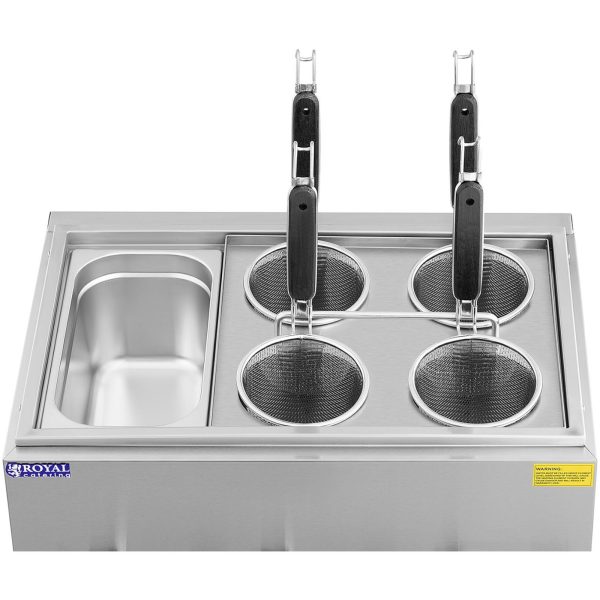 Makaroni mašīna makaronu vārīšanai ar 4 groziem + Gn 1/3 3 x 6,5 l 3000 W