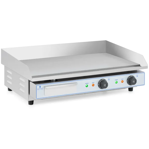 Grila elektriskā grone dubultā gluda 730 x 400 mm 2 x 2200 W