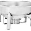 Apaļa pārtikas sildītājs pastai ar vāku ar logu 39 cm 5,5 l