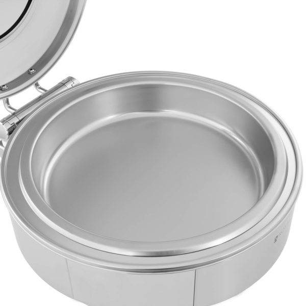 Pārtikas sildītājs apaļai pastai ar vāku ar logu 39 cm 5,8 l