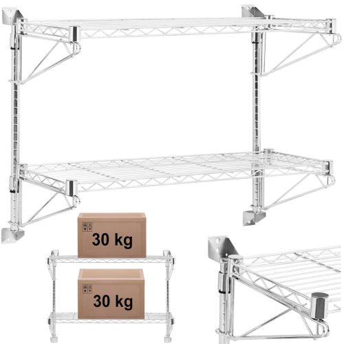 Divkāršās sienas stieples plaukts līdz 60 kg 90 x 35 x 60 cm
