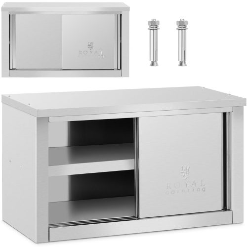 Gastronomijas sienas skapis ar bīdāmām durvīm tērauda 120 kg 90 x 40 x 50 cm