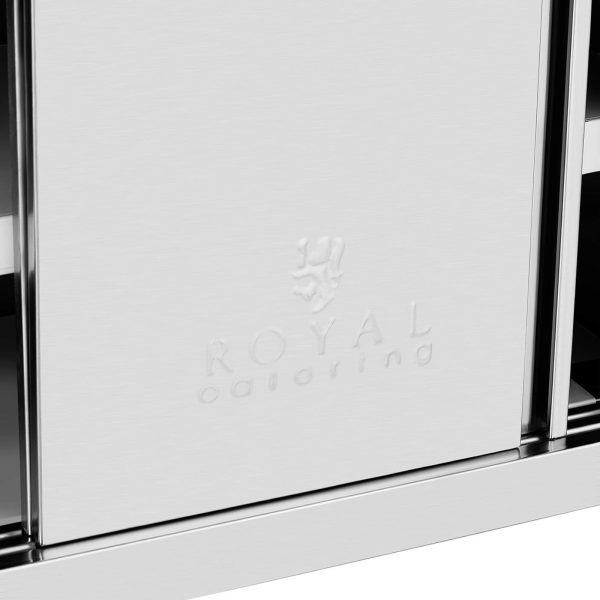 Gastronomijas sienas skapis ar bīdāmām durvīm tērauds 140 kg 90 x 40 x 50 cm