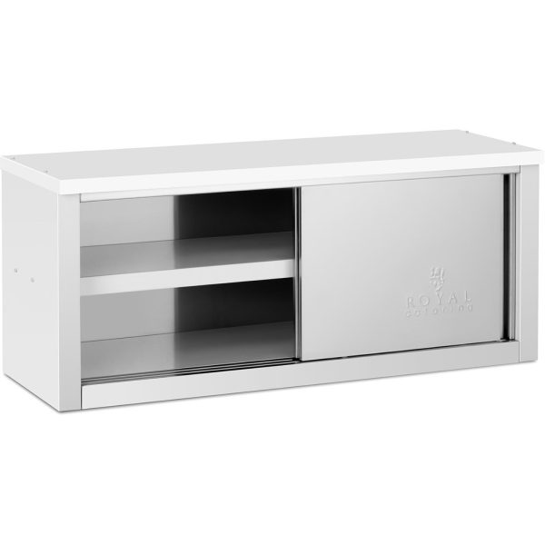Gastronomijas sienas skapis ar bīdāmām durvīm tērauda 130 kg 120 x 40 x 50 cm