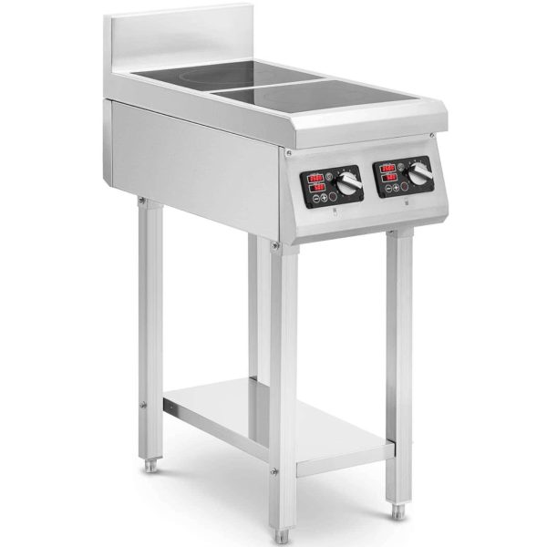 Indukcijas virtuve 2 bezmaksas deglis 400 V 2 x 3500 W