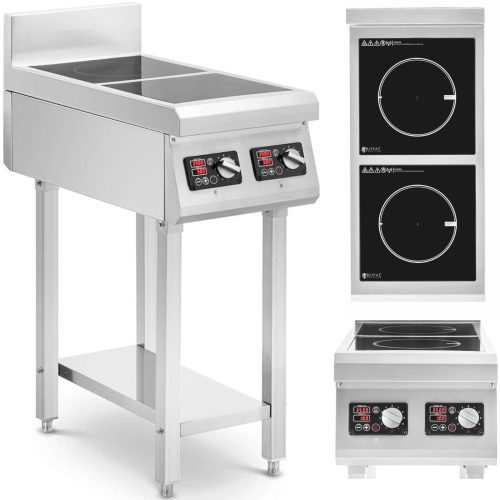 Indukcijas virtuve 2 bezmaksas deglis 400 V 2 x 3500 W