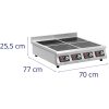 400 V 4 x 3500 W indukcijas virtuve 4
