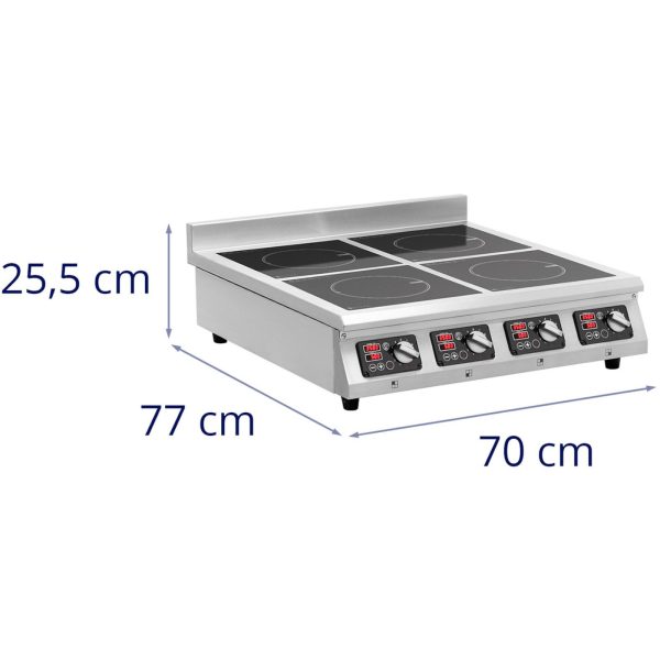 400 V 4 x 3500 W indukcijas virtuve 4