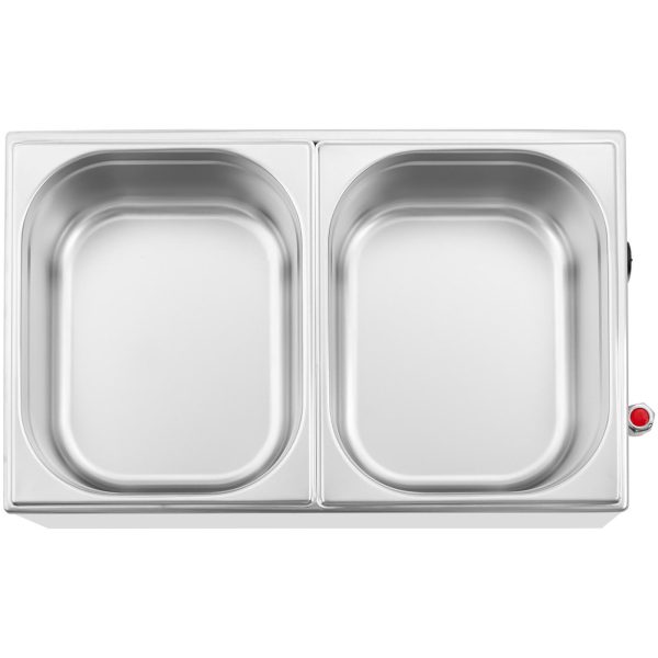 Bemar elektriskais sildītājs ar krānu 2 x gn 1/2 600 w