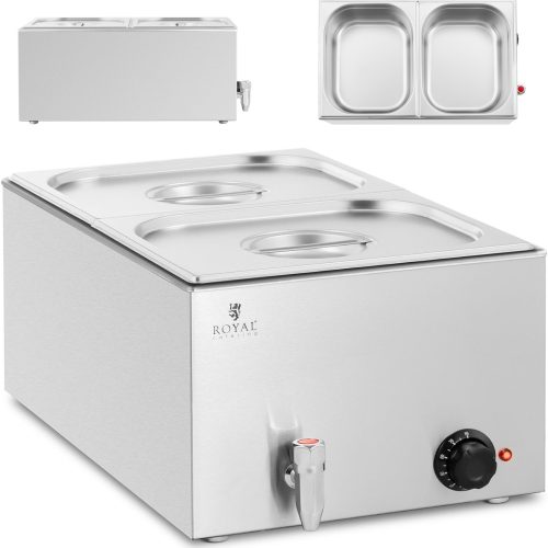 Bemar elektriskais sildītājs ar krānu 2 x gn 1/2 600 w
