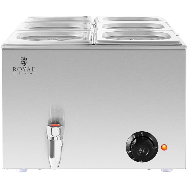 Bemar sildītāja sildītāja sildīšanas bufete 6 x gn 1/6 600 w