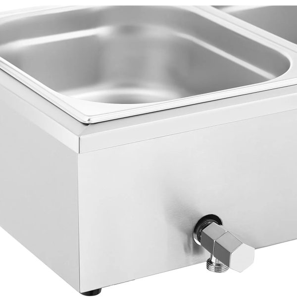 Bemar sildītāja sildītāja sildīšanas bufete ar 3 x GN 1/2 2000 W pārsegu