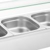 Bemar sildītāja sildītāja sildīšanas bufete ar 3 x GN 1/2 2000 W pārsegu