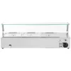 Bemar sildītāja sildītāja sildīšanas bufete ar 3 x GN 1/2 2000 W pārsegu