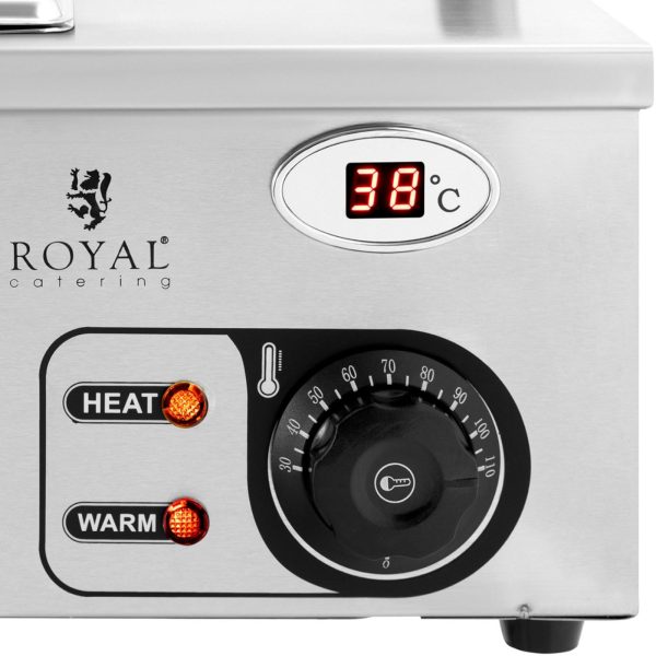 Bemar sildītāja sildītāja sildīšanas bufete ar 4 x GN 1/2 2000 W pārsegu