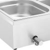 Bemar sildītāja sildītāja sildīšanas bufete ar 4 x GN 1/2 2000 W pārsegu