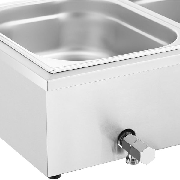 Bemar sildītāja sildītāja sildīšanas bufete ar 4 x GN 1/2 2000 W pārsegu