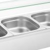 Bemar sildītāja sildītāja sildīšanas bufete ar 4 x GN 1/2 2000 W pārsegu