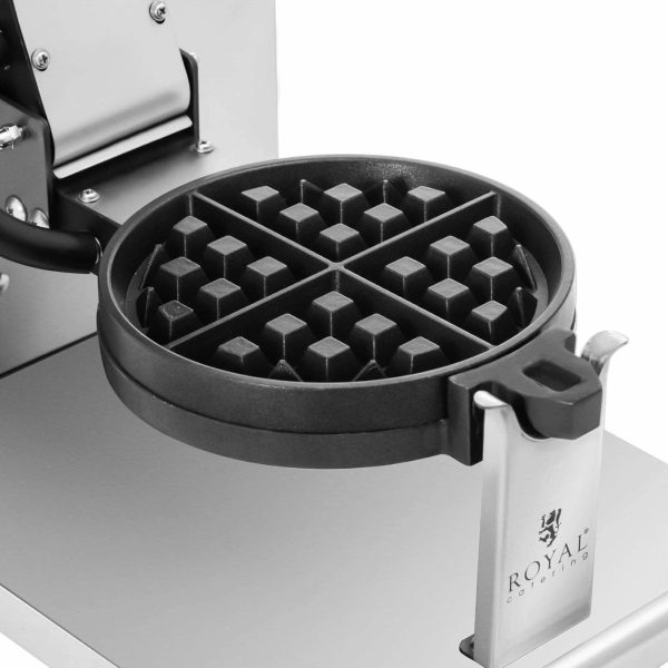 Apaļa vafeļu dzelzs vafeļu ceturtdaļām 17 cm 1200 W