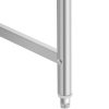 Galda darba augšējais tērauds Mortopular Steel ar 120x70cm malu