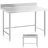 Galda darba augšējais tērauds Mortopular Steel ar 120x70cm malu
