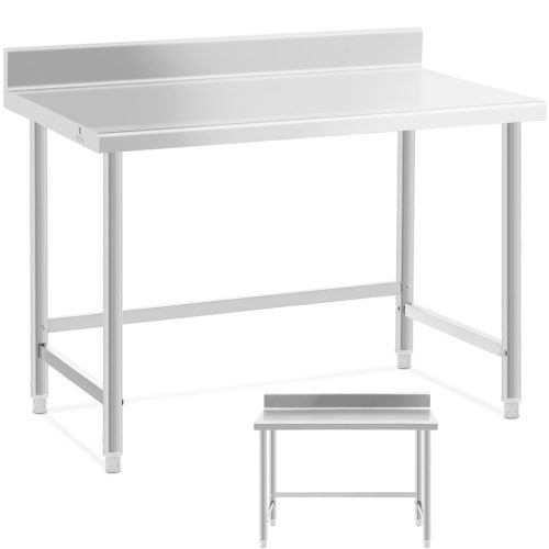 Galda darba augšējais tērauds Mortopular Steel ar 120x70cm malu