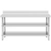 Galda darba galds tērauda Mortoperland ar 2 plauktu 180x60cm malu