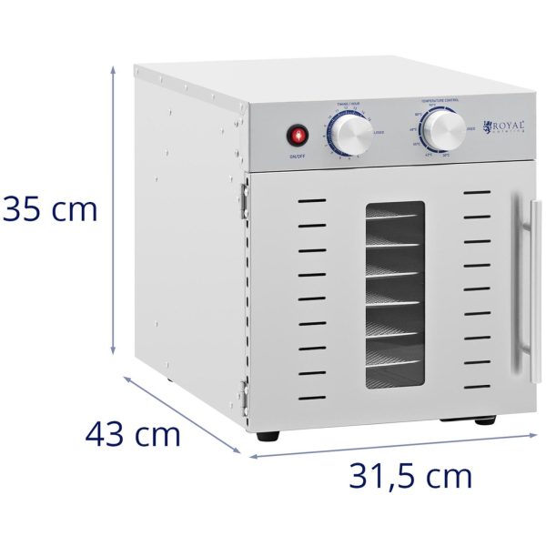 Profesionāls pārtikas dehidrators 8 RATAS 29X29CM 22L 800W