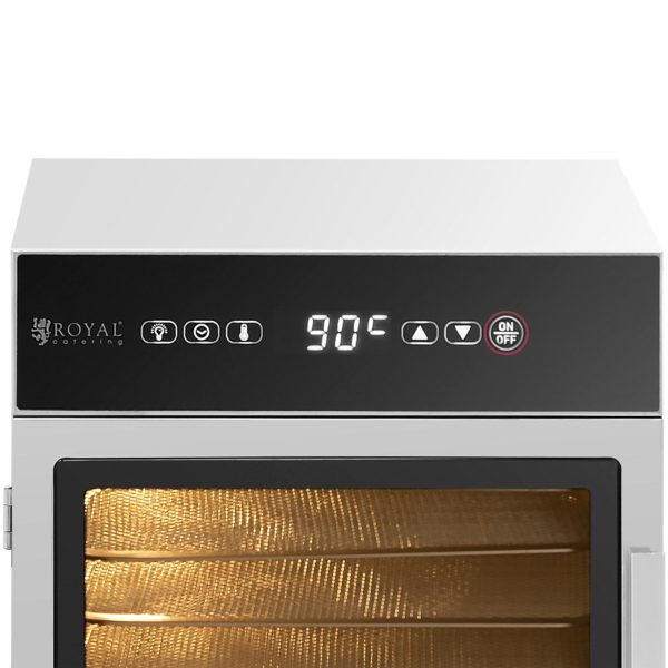 Pārtikas žāvētājs dārzeņu augļu augu sēnēm 6 režģi 30-90 C 500 W