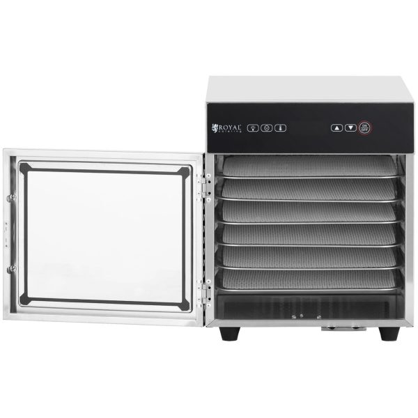Pārtikas žāvētājs dārzeņu augļu augu sēnēm 6 režģi 30-90 C 500 W