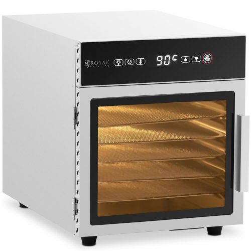 Pārtikas žāvētājs dārzeņu augļu augu sēnēm 6 režģi 30-90 C 500 W
