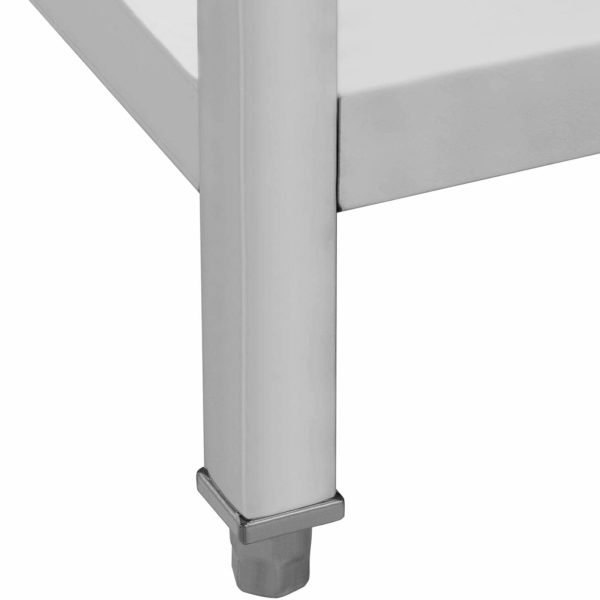 Galda galda gastronomijas tērauda augšdaļa ar atvilktnēm 150 x 60 cm līdz 295 kg