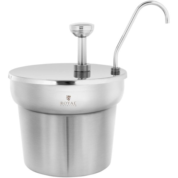 Dozatora dozators kečupām mērcēm ar tērauda sūkni 6,6 l