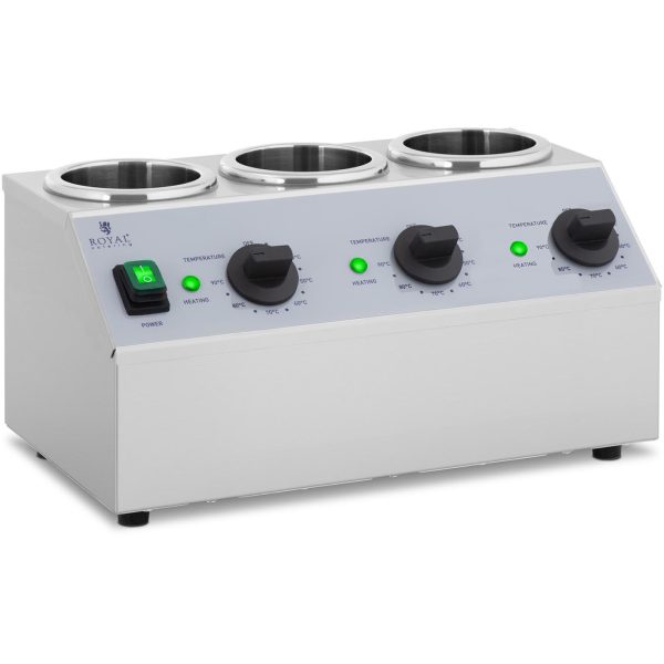 Sildītāja sildītājs 3X 1L 40-90C 550W pudeļu mērces