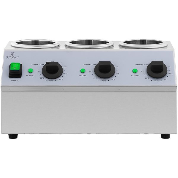Sildītāja sildītājs 3X 1L 40-90C 550W pudeļu mērces