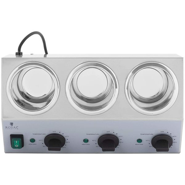 Sildītāja sildītājs 3X 1L 40-90C 550W pudeļu mērces