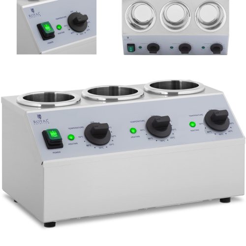 Sildītāja sildītājs 3X 1L 40-90C 550W pudeļu mērces